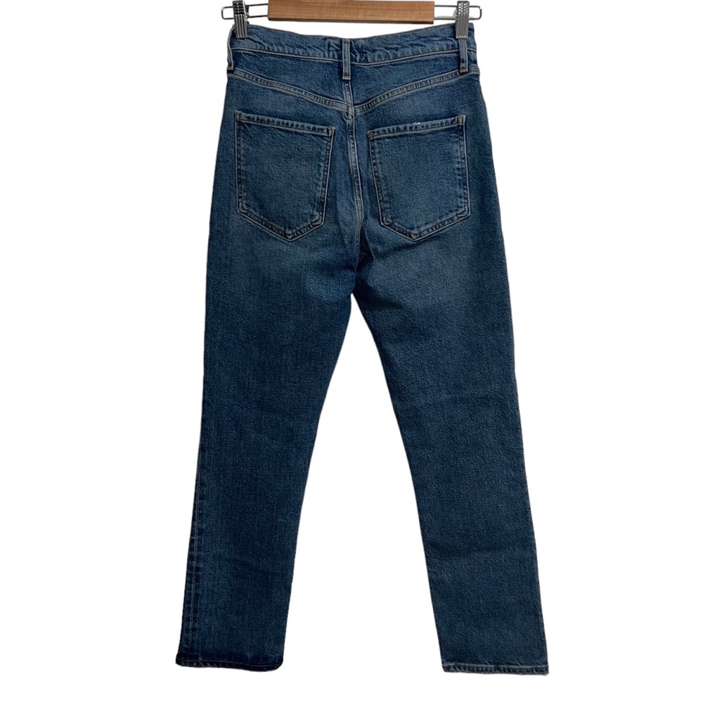 AGOLDE Riley High Rise Straight Crop Jean Transfer Wash - Picture 6 of 11